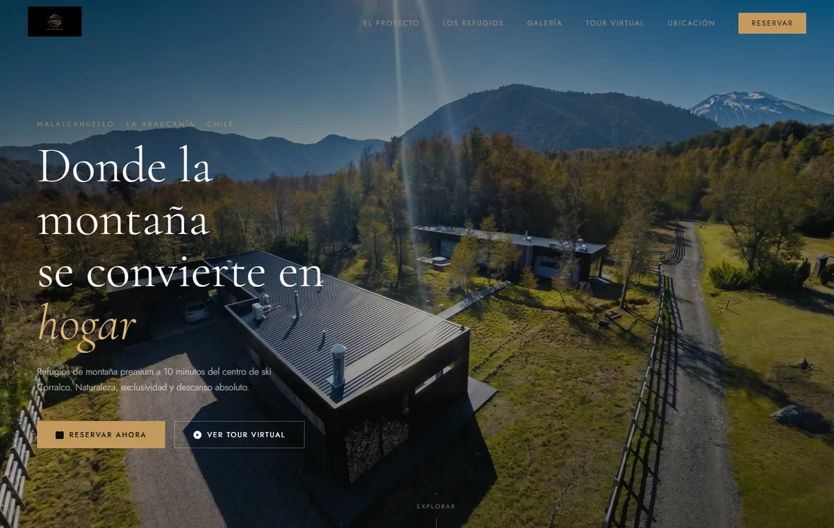 Captura de la p&aacute;gina web San Luis Refugios